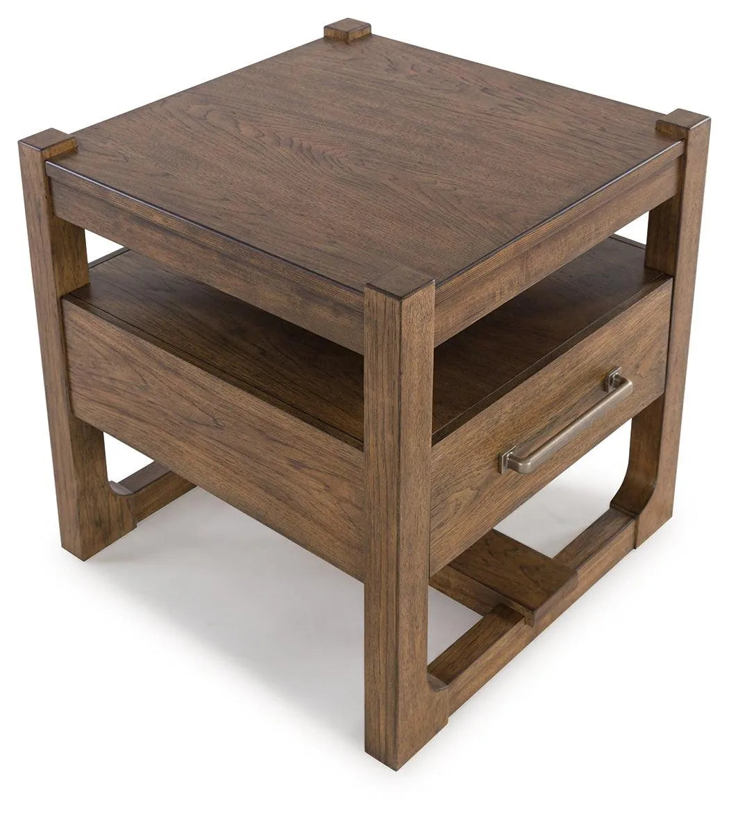 Cabalynn Light Brown End Table by Ashley at Eve Furniture