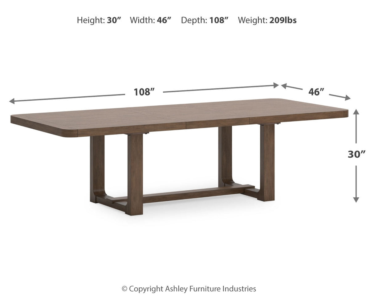 Cabalynn Light Brown Extension Dining Room Set by Ashley at Eve Furniture