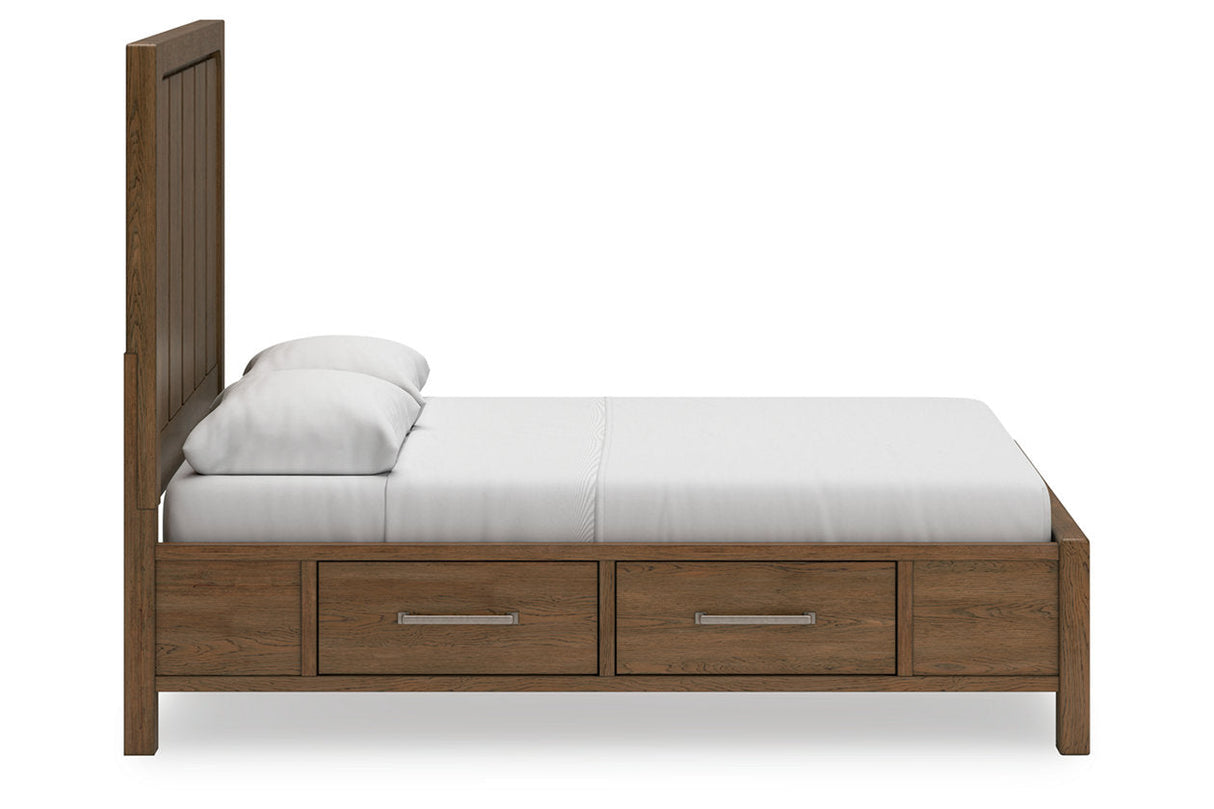 Cabalynn Light Brown Queen Storage Platform Bed by Ashley at Eve Furniture