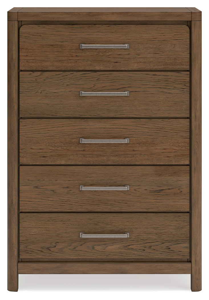 Cabalynn Light Brown Upholstered Panel Bedroom Set by Ashley at Eve Furniture