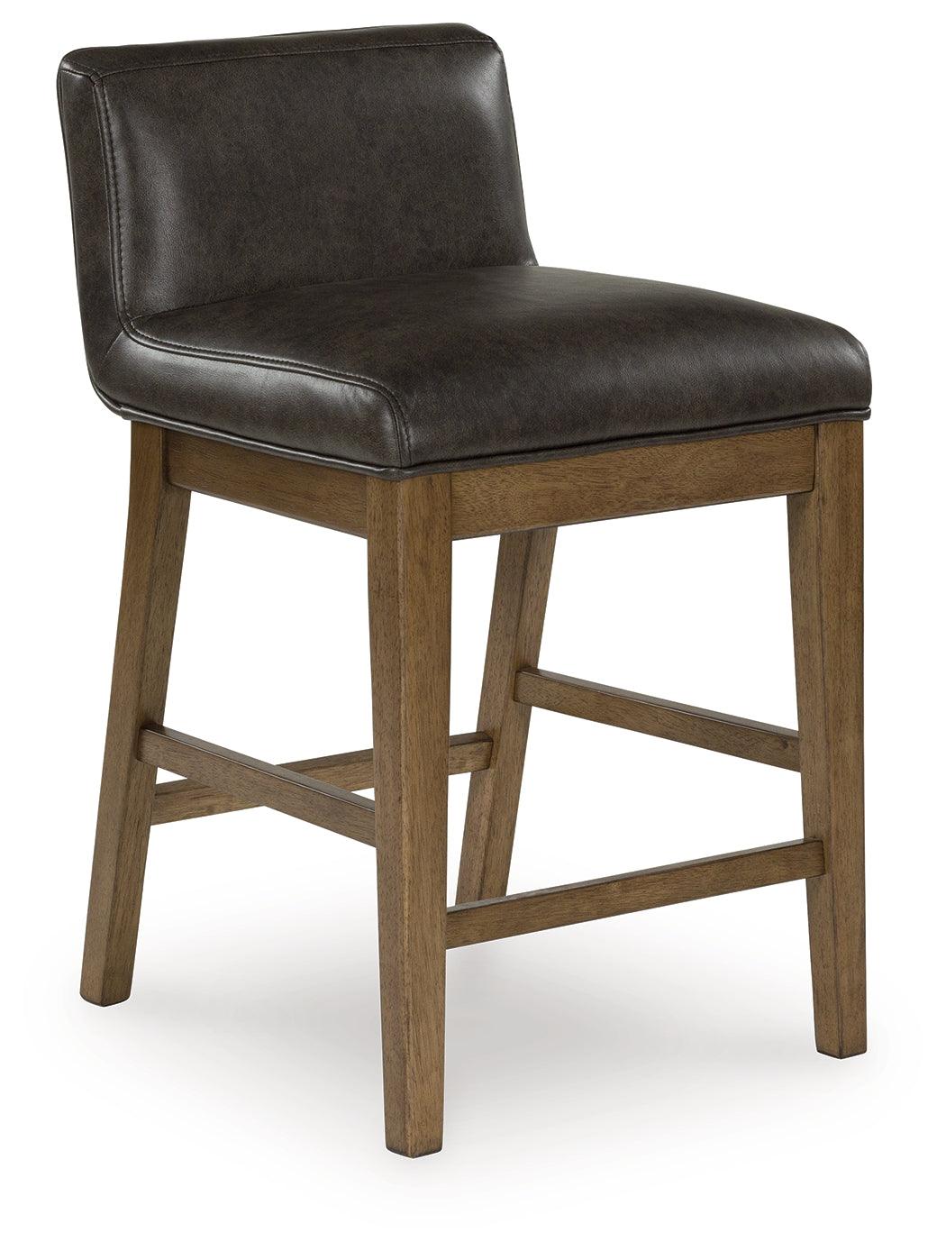 Cabalynn Light Brown Counter Height Barstool, Set of 2 by Ashley at Eve Furniture