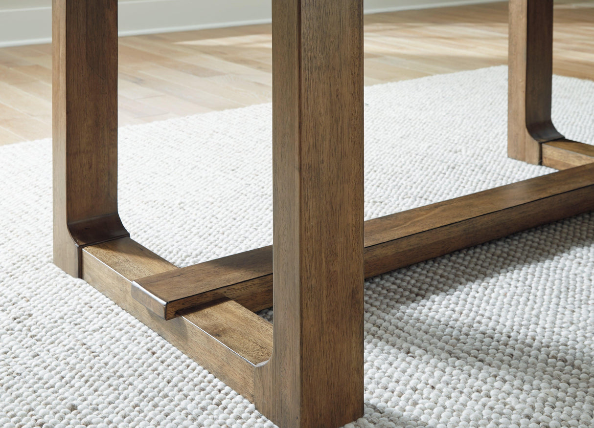 Cabalynn Light Brown Dining Extension Table by Ashley at Eve Furniture