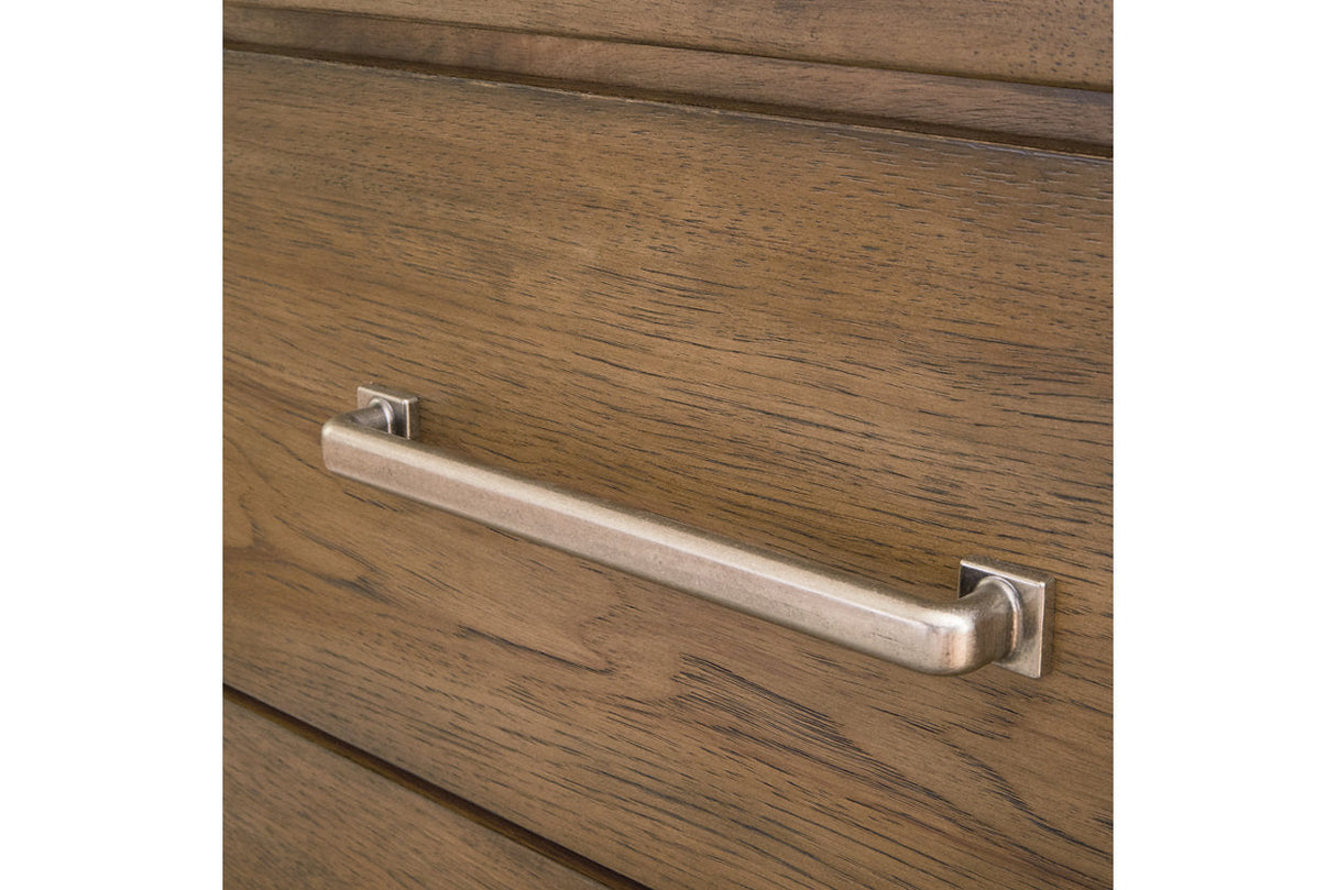 Cabalynn Light Brown Panel Storage Bedroom Set by Ashley at Eve Furniture