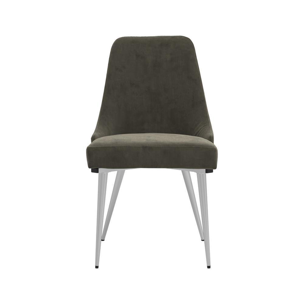 Cabianca Gray Curved Back Side Chairs, Set of 2 by Coaster at Eve Furniture