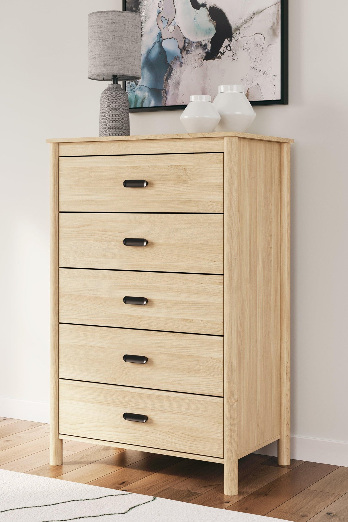 Cabinella Tan Chest of Drawers by Ashley at Eve Furniture