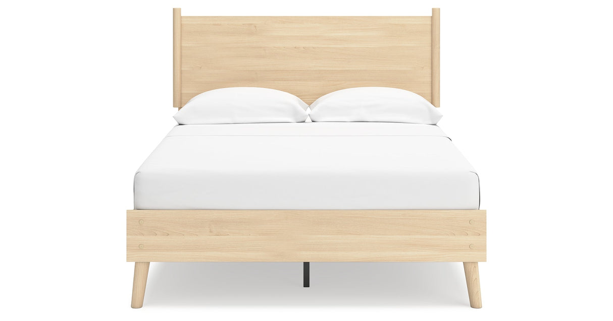 Cabinella Tan Full Platform Panel Bedroom Set by Ashley at Eve Furniture