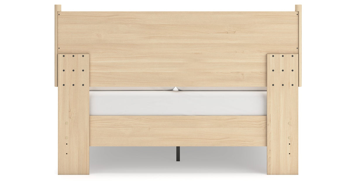 Cabinella Tan Full Platform Panel Bedroom Set by Ashley at Eve Furniture