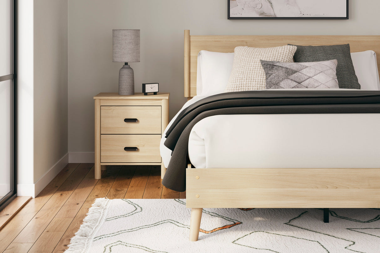 Cabinella Tan Full Platform Panel Bedroom Set by Ashley at Eve Furniture