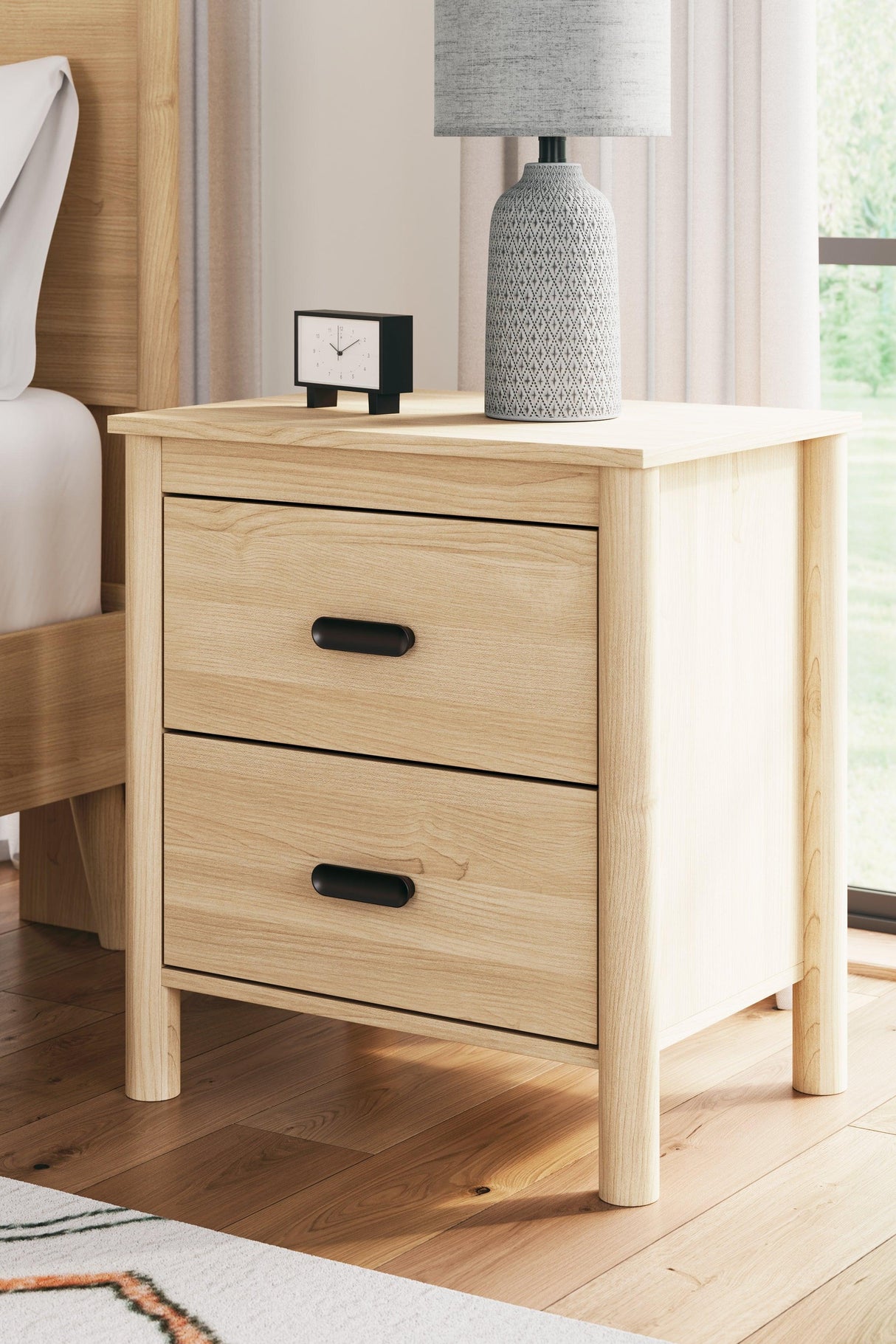 Cabinella Tan Nightstand by Ashley at Eve Furniture
