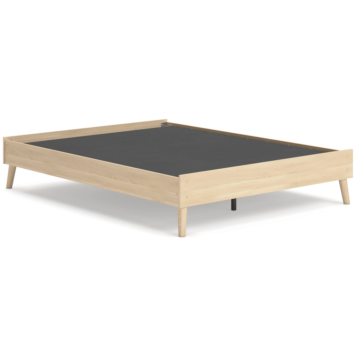 Cabinella Tan Queen Platform Base Bed by Ashley at Eve Furniture