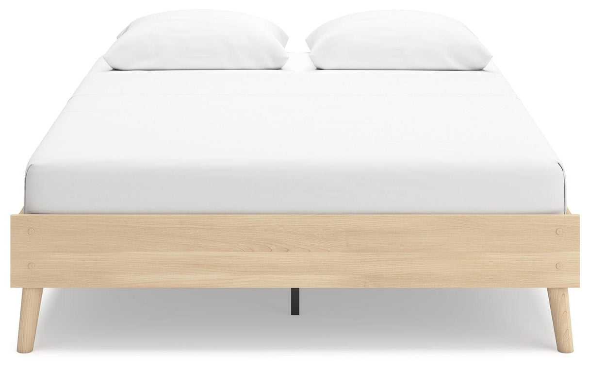 Cabinella Tan Queen Platform Bed by Ashley at Eve Furniture