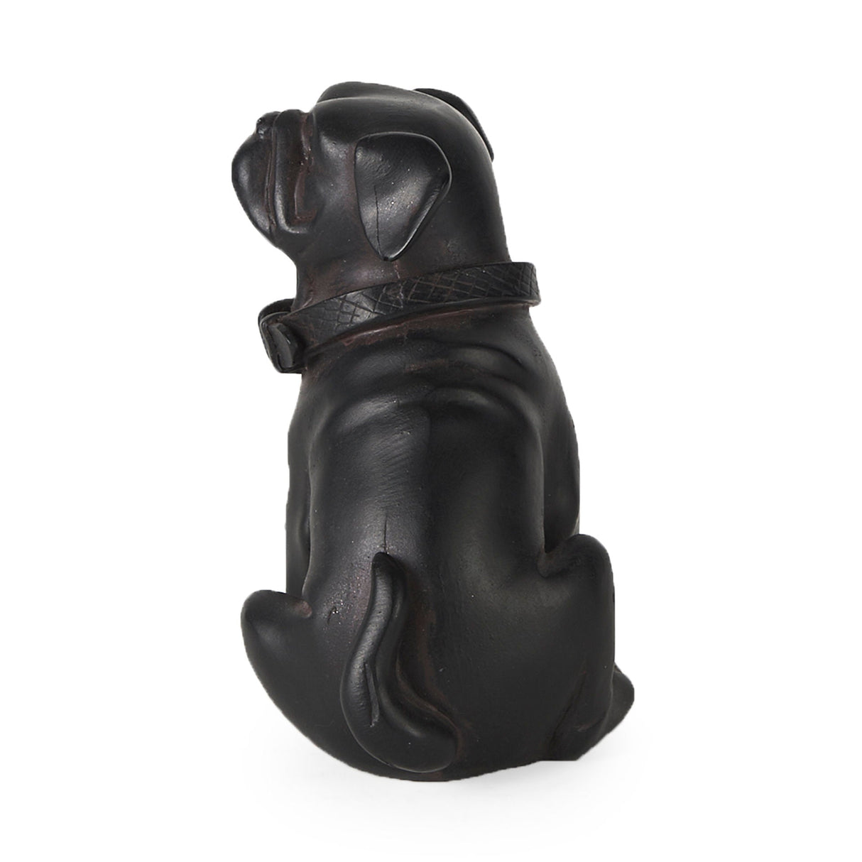 Cadence 4L x 5W Black Resin Pug Dog by Mercana at Eve Furniture