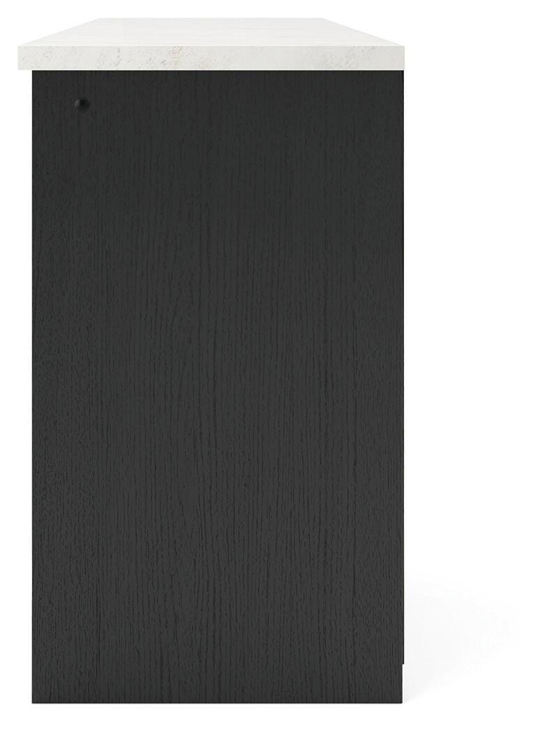 Cadmori Black/White 63" TV Stand