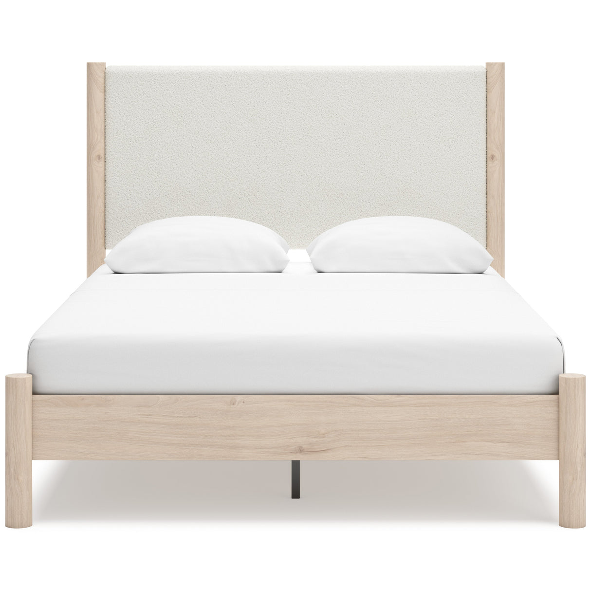 Cadmori Tan/Beige Upholstered Platform Bedroom Set by Ashley at Eve Furniture
