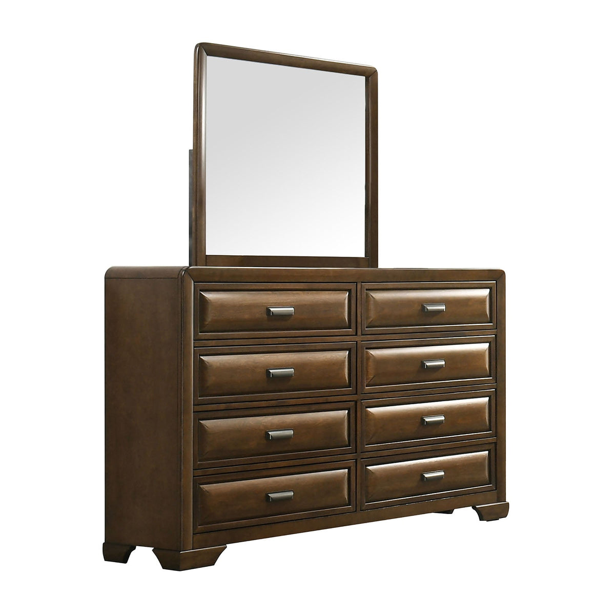 Caerwys Brown/Light Gray 5-Piece Queen Bedroom Set by Furniture of America at Eve Furniture