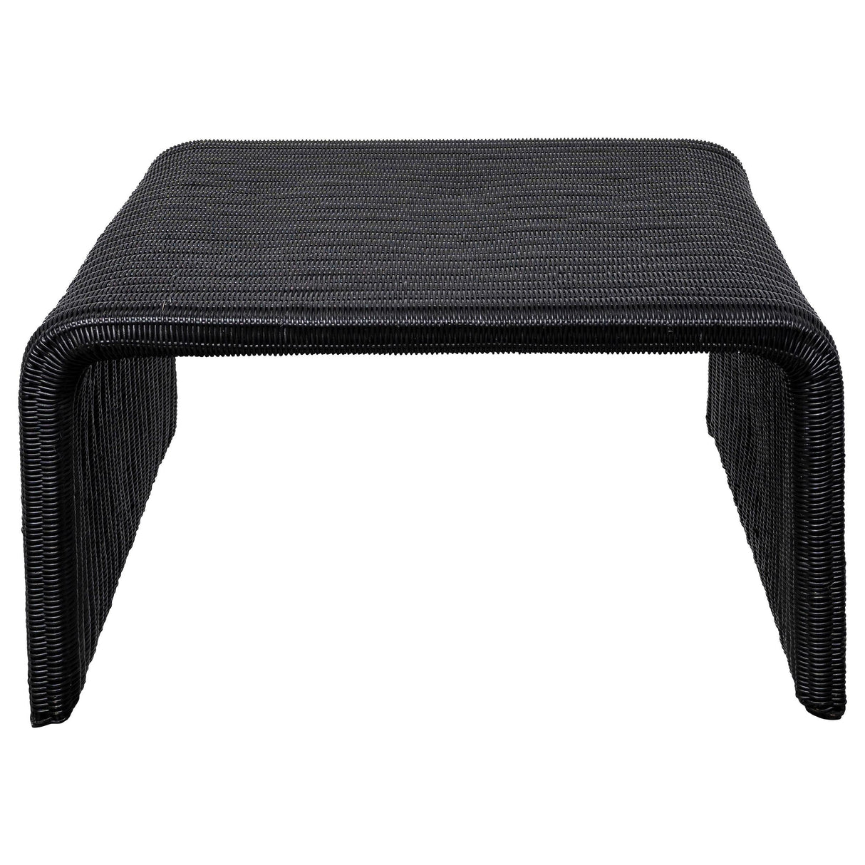 Cahya Black 3-Piece Rattan Coffee and End Table Set by Coaster at Eve Furniture