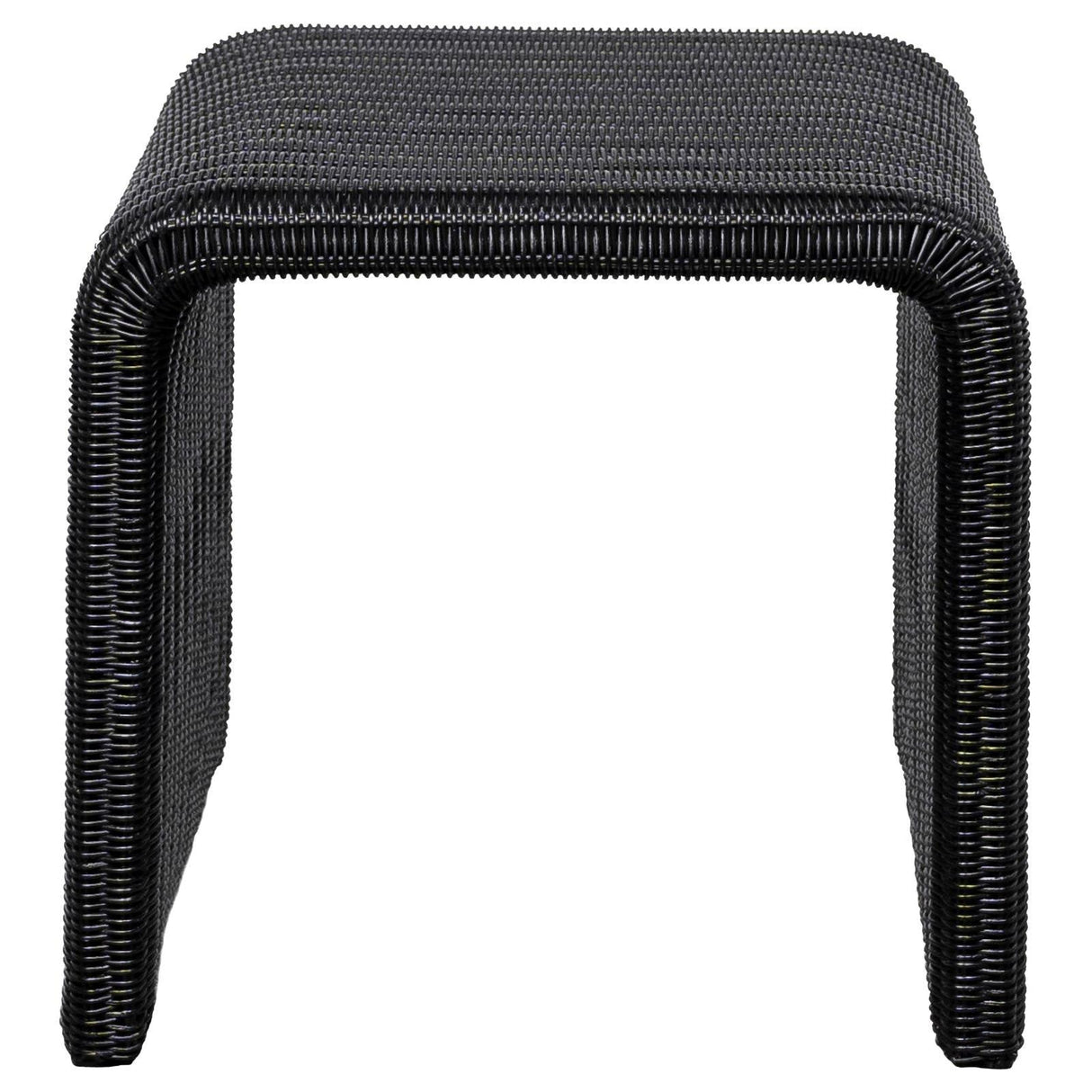 Cahya Black Woven Rattan Sqaure End Table by Coaster at Eve Furniture