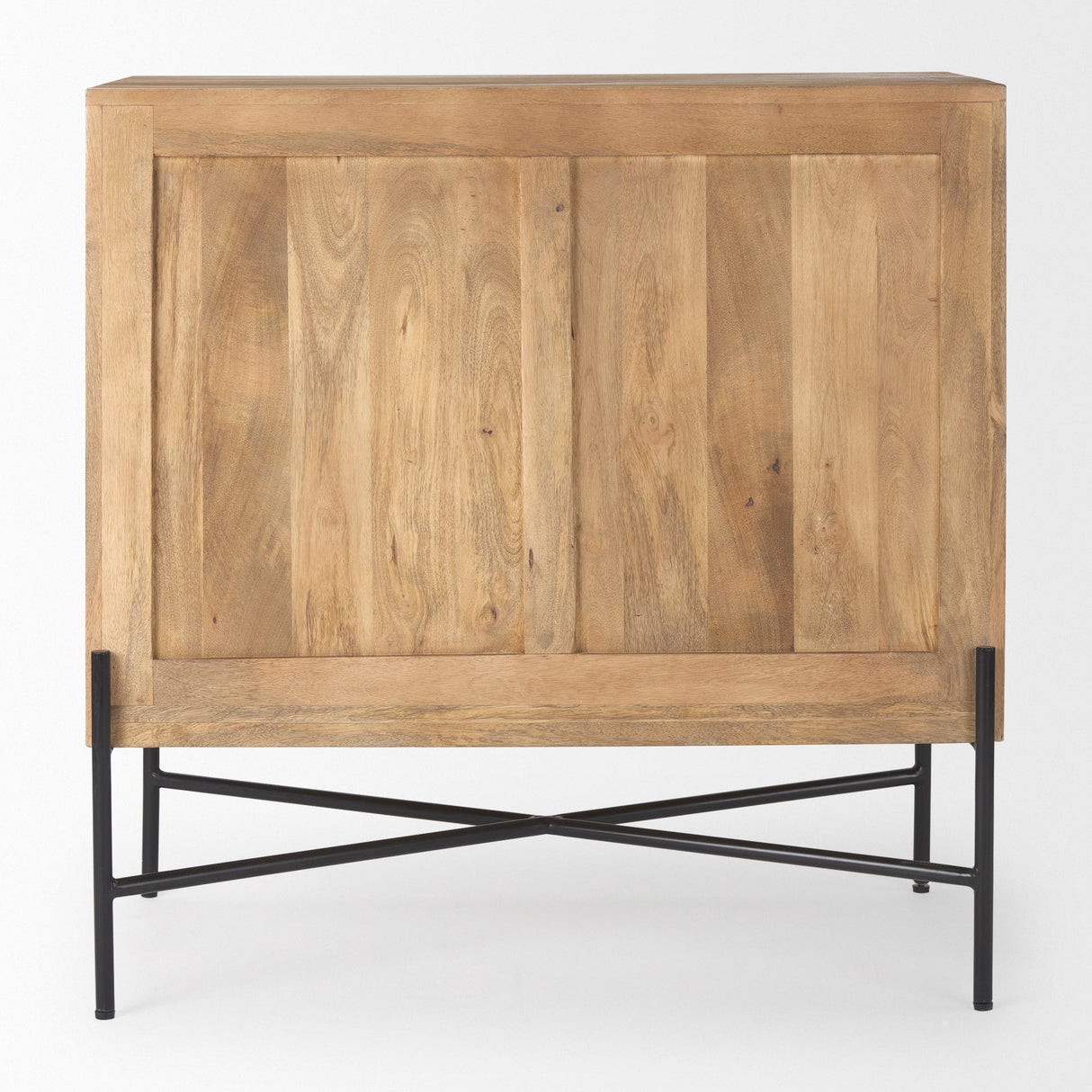 Cairo 2 Door Wood and Metal Cabinet by Mercana at Eve Furniture