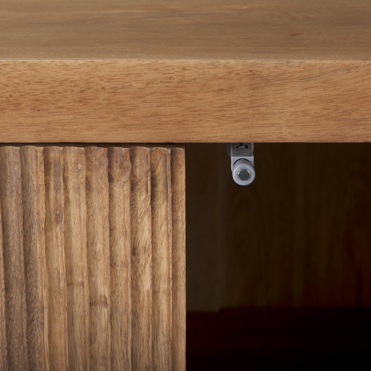 Cairo 36.0L x 19.5W x 36.0H 2 Door Wood and Metal Cabinet by Mercana at Eve Furniture