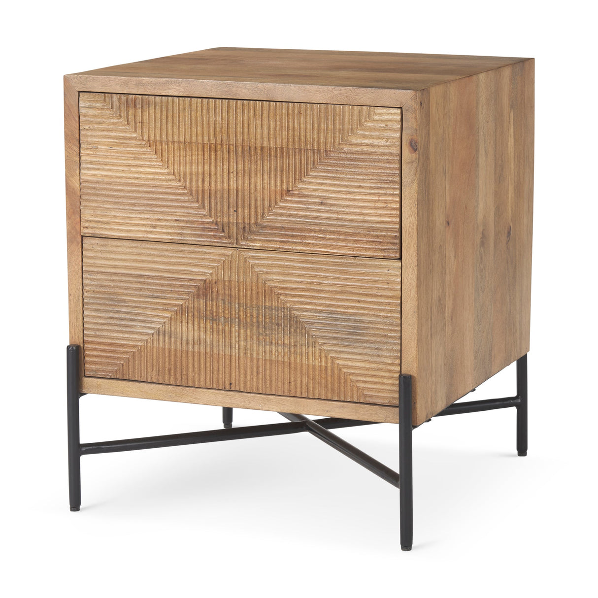 Cairo Wood 2 Drawer Accent table by Mercana at Eve Furniture