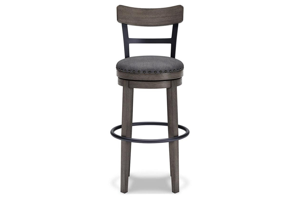 Caitbrook Gray Bar Height Barstool by Ashley at Eve Furniture