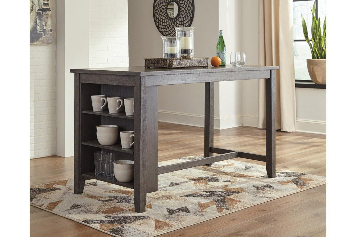 Caitbrook Gray Counter Height Dining Table by Ashley at Eve Furniture