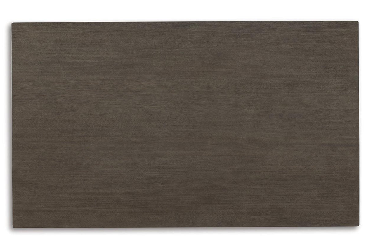 Caitbrook Gray Dining Table and 6 Chairs by Ashley at Eve Furniture