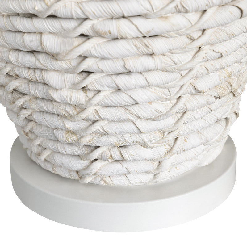 Cala Saona White Table Lamp by Crestview at Eve Furniture