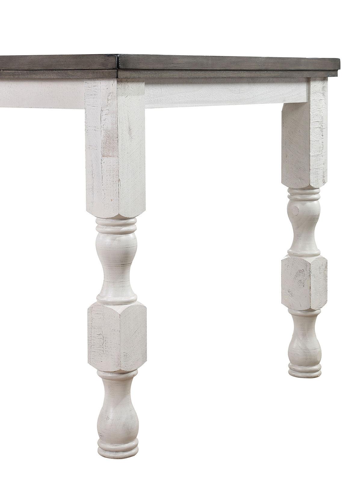 Calabria Antique White/Gray Counter Ht. Table by Furniture of America at Eve Furniture