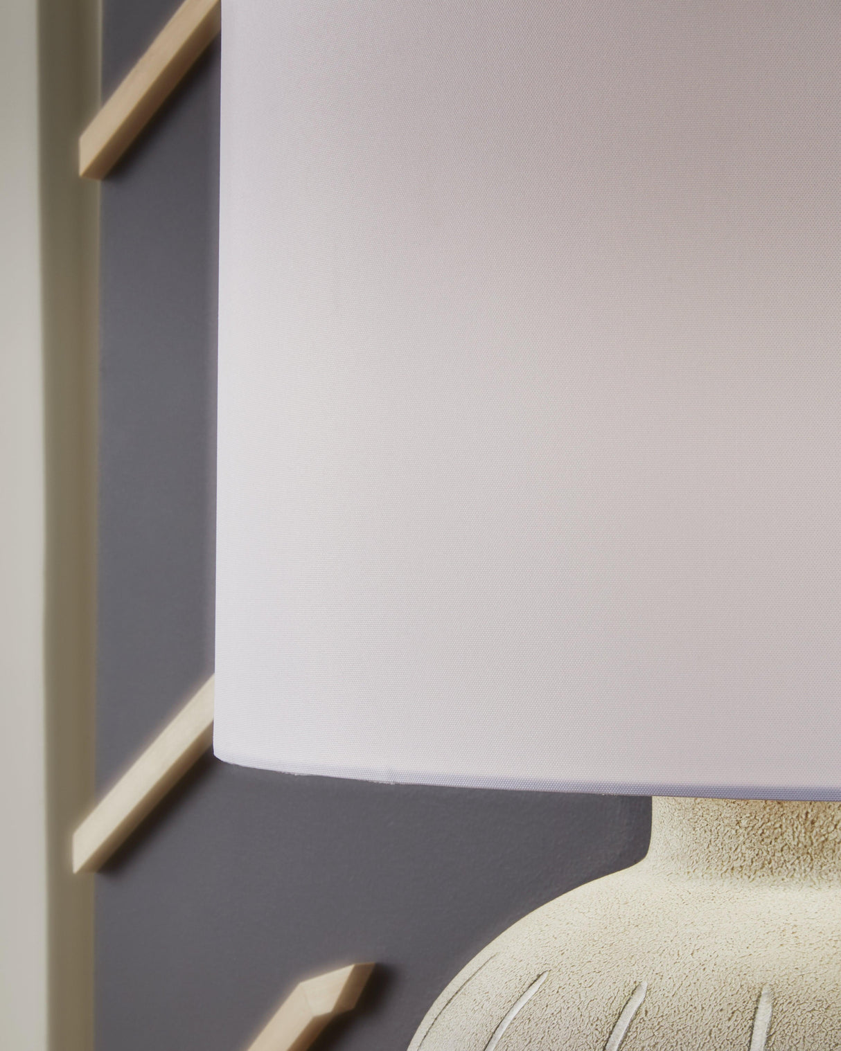 Calbert Warm Gray Table Lamp by Ashley at Eve Furniture