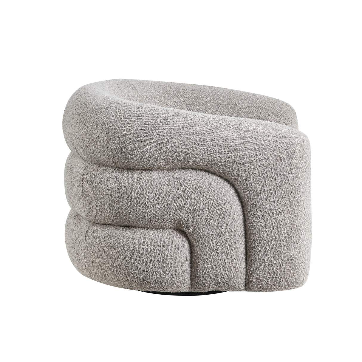 Caldera Gray Swivel Accent Chair by Homelegance at Eve Furniture