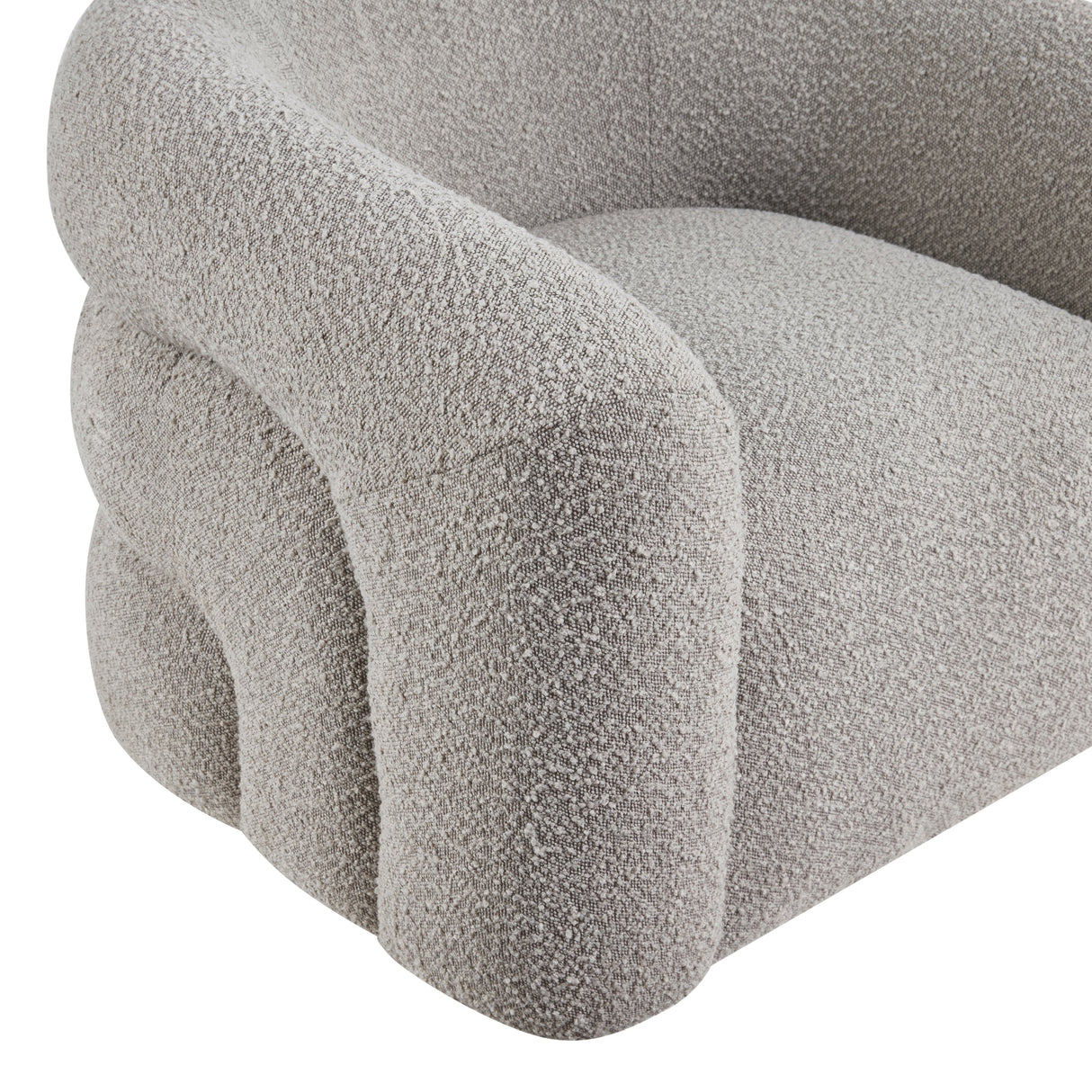 Caldera Gray Swivel Accent Chair by Homelegance at Eve Furniture