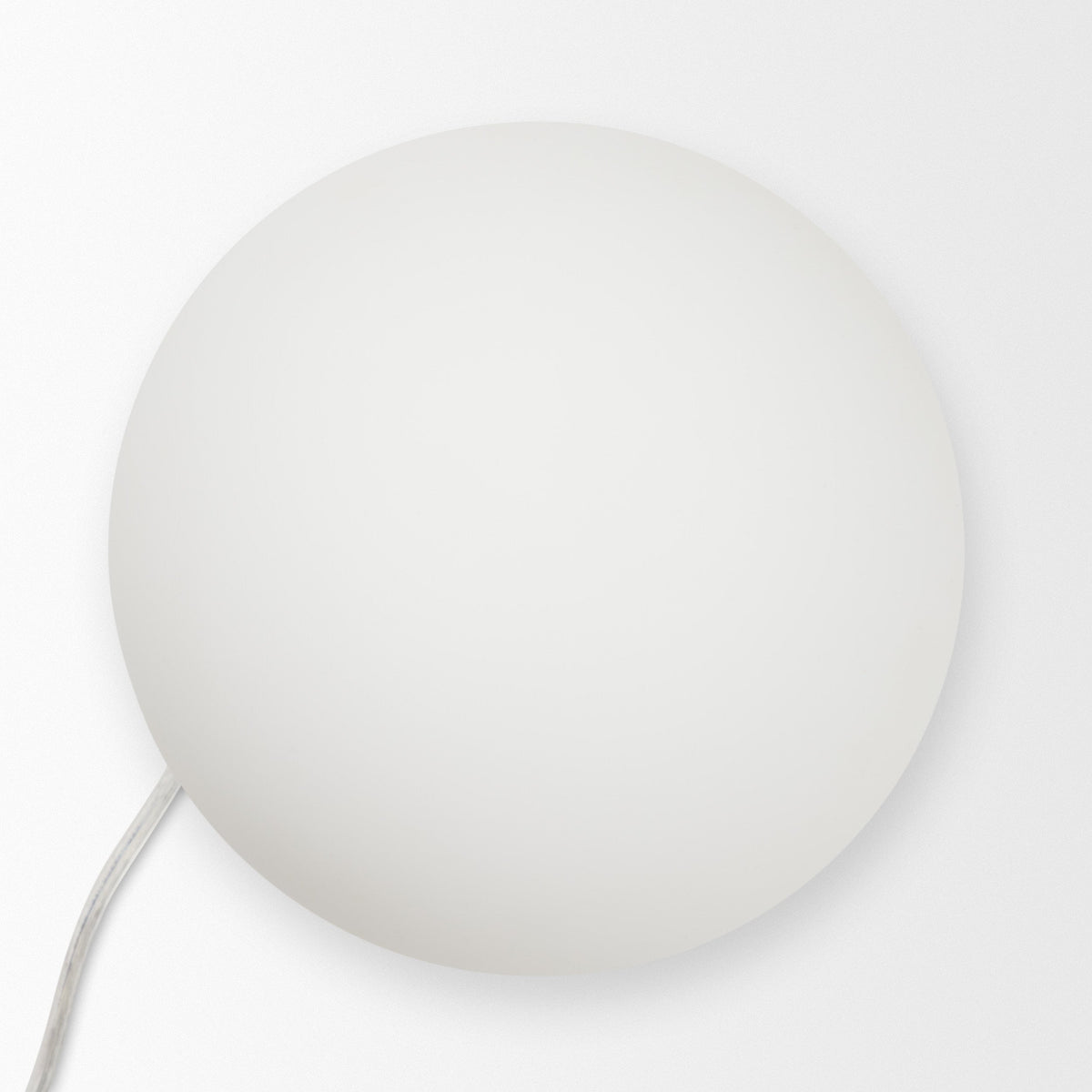 Caldo Brown Marble Base w/ Frosted Glass Globe Table Lamp by Mercana at Eve Furniture