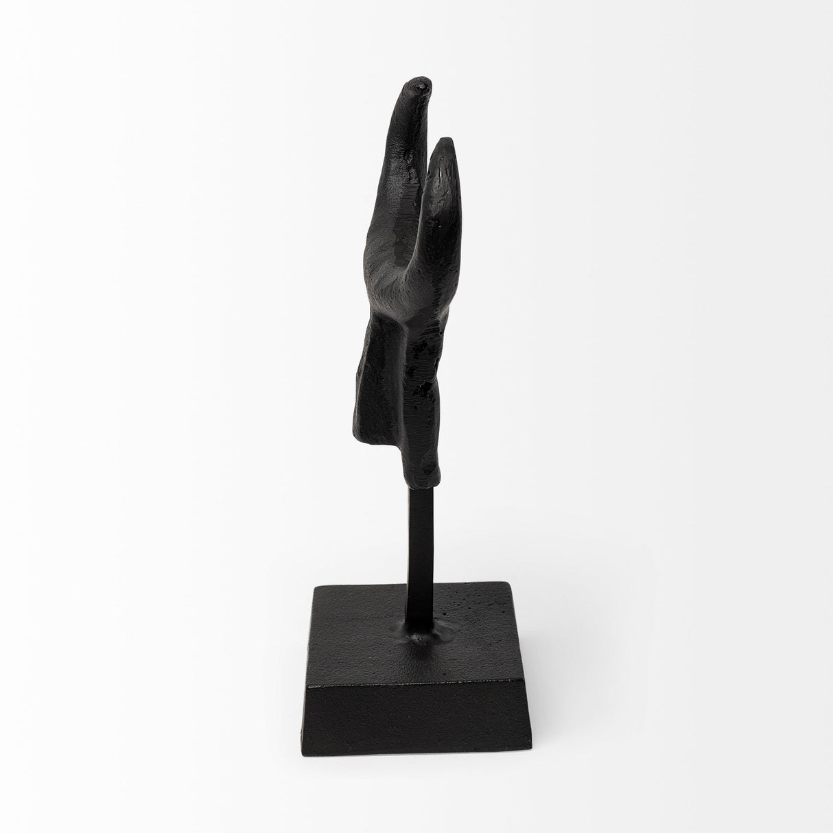 Caleb 4L x 5W Black Metal Tribal Figurine by Mercana at Eve Furniture