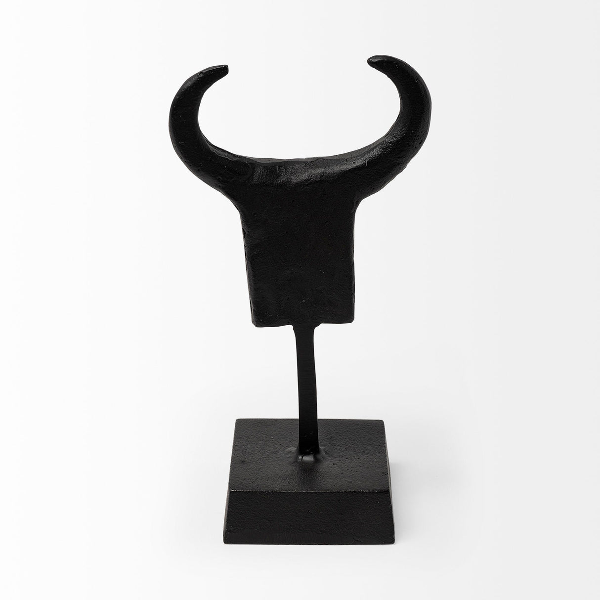 Caleb 4L x 5W Black Metal Tribal Figurine by Mercana at Eve Furniture