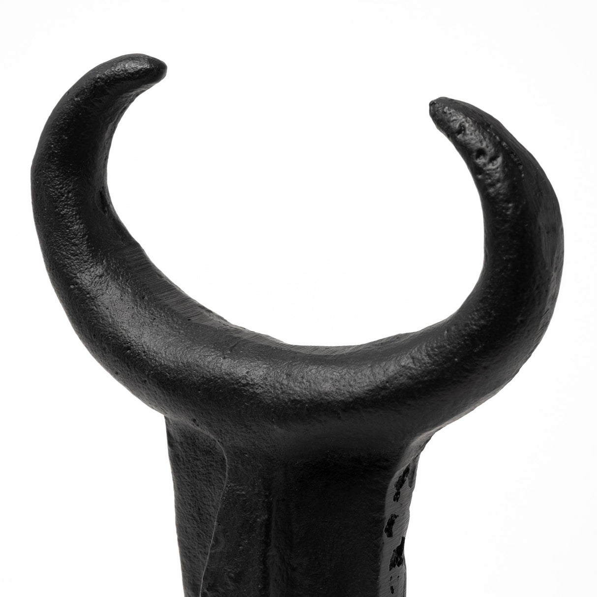 Caleb 4L x 5W Black Metal Tribal Figurine by Mercana at Eve Furniture