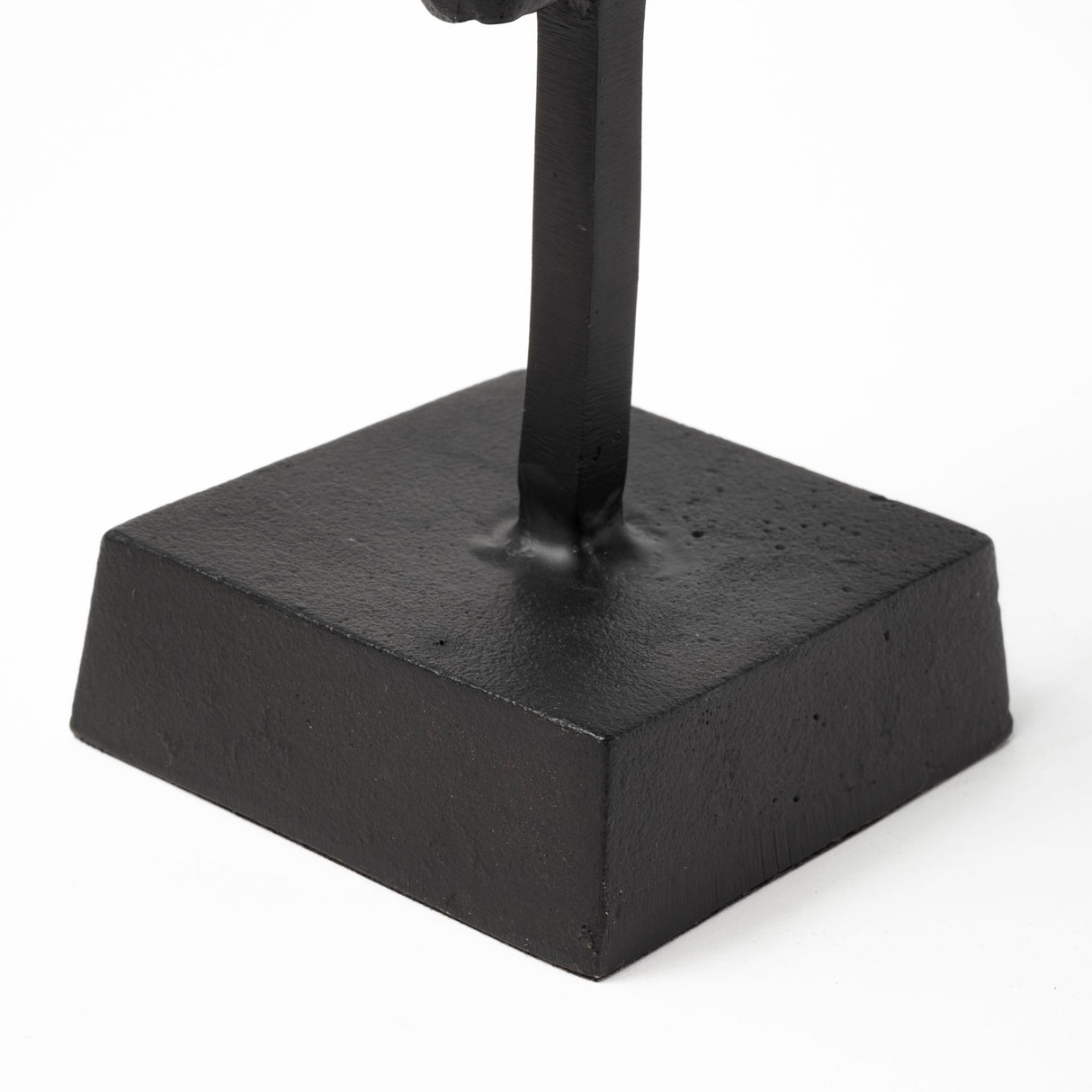 Caleb 4L x 5W Black Metal Tribal Figurine by Mercana at Eve Furniture