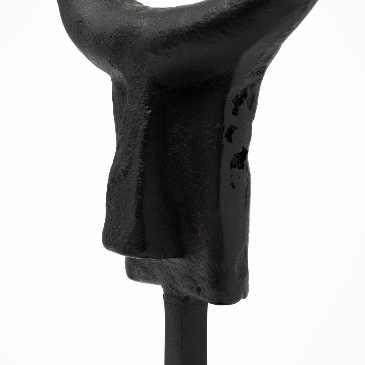 Caleb Black Metal Tribal Figurine by Mercana at Eve Furniture