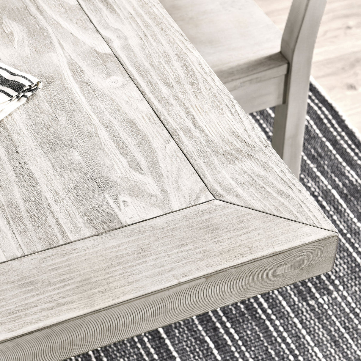 Caleb Distressed Ivory Dining Table by Classic Home at Eve Furniture