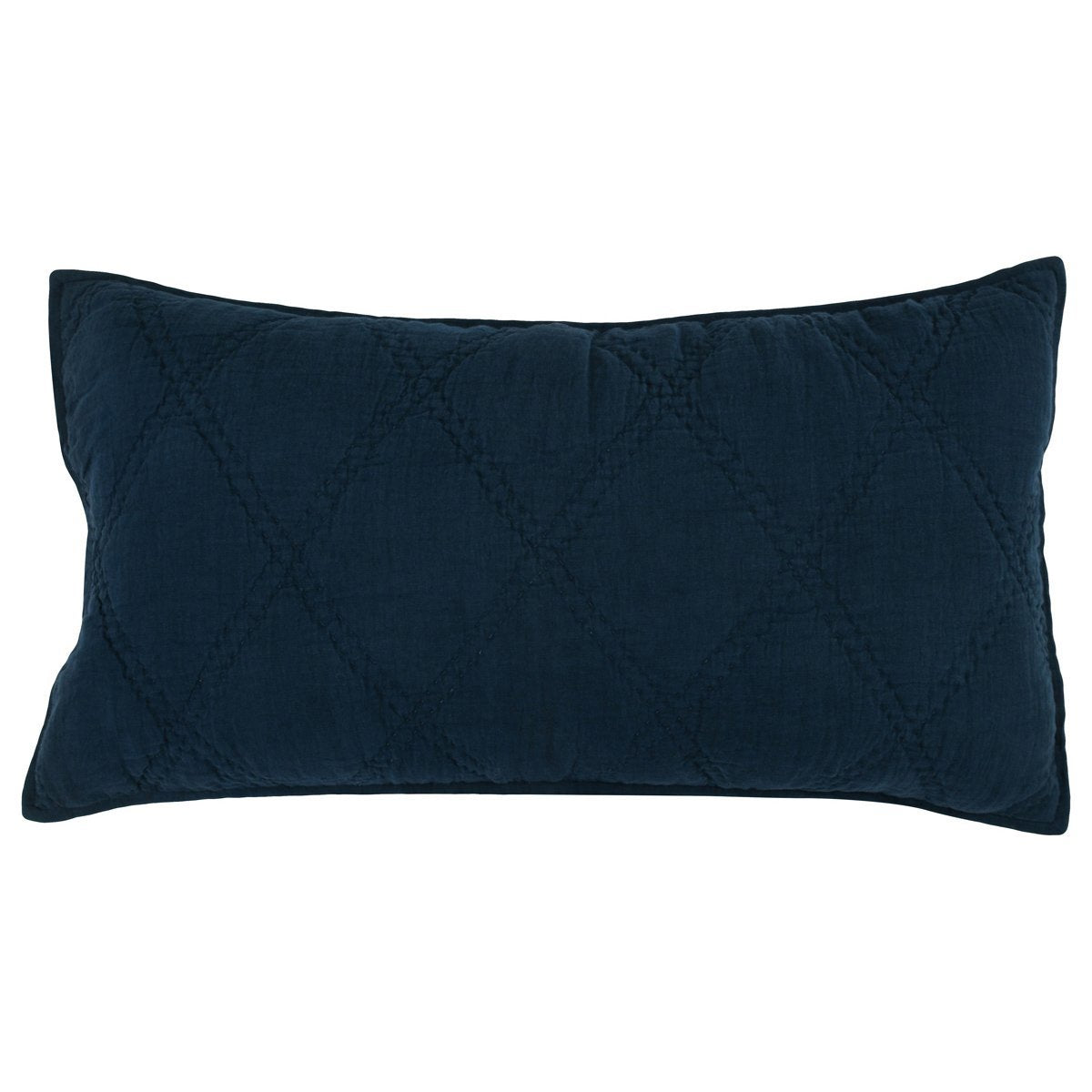 Caleb Hand Stitched Midnight Blue Quilt by Classic Home at Eve Furniture