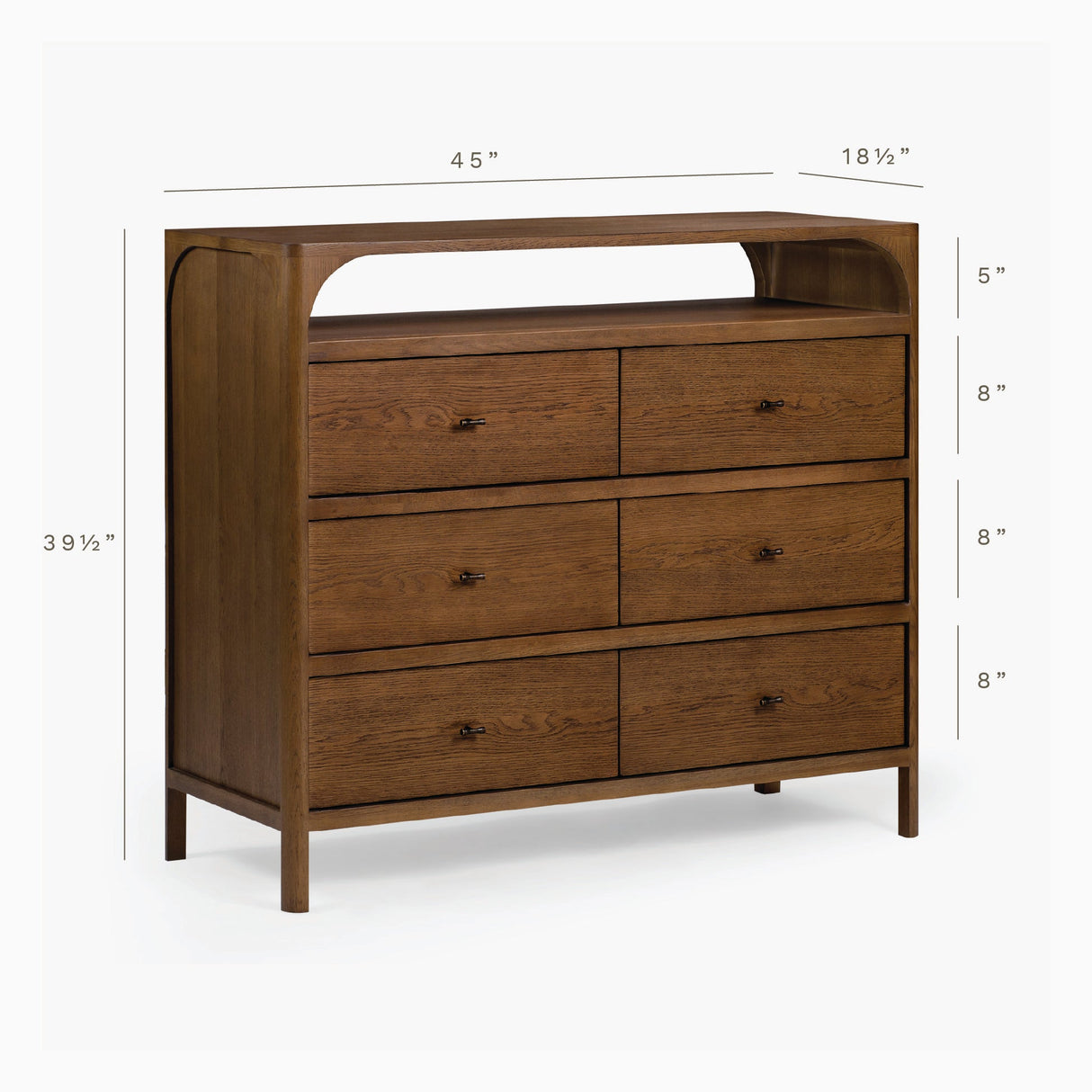 Cali 6-Drawer Oak Dresser by Co.House Designs at Eve Furniture