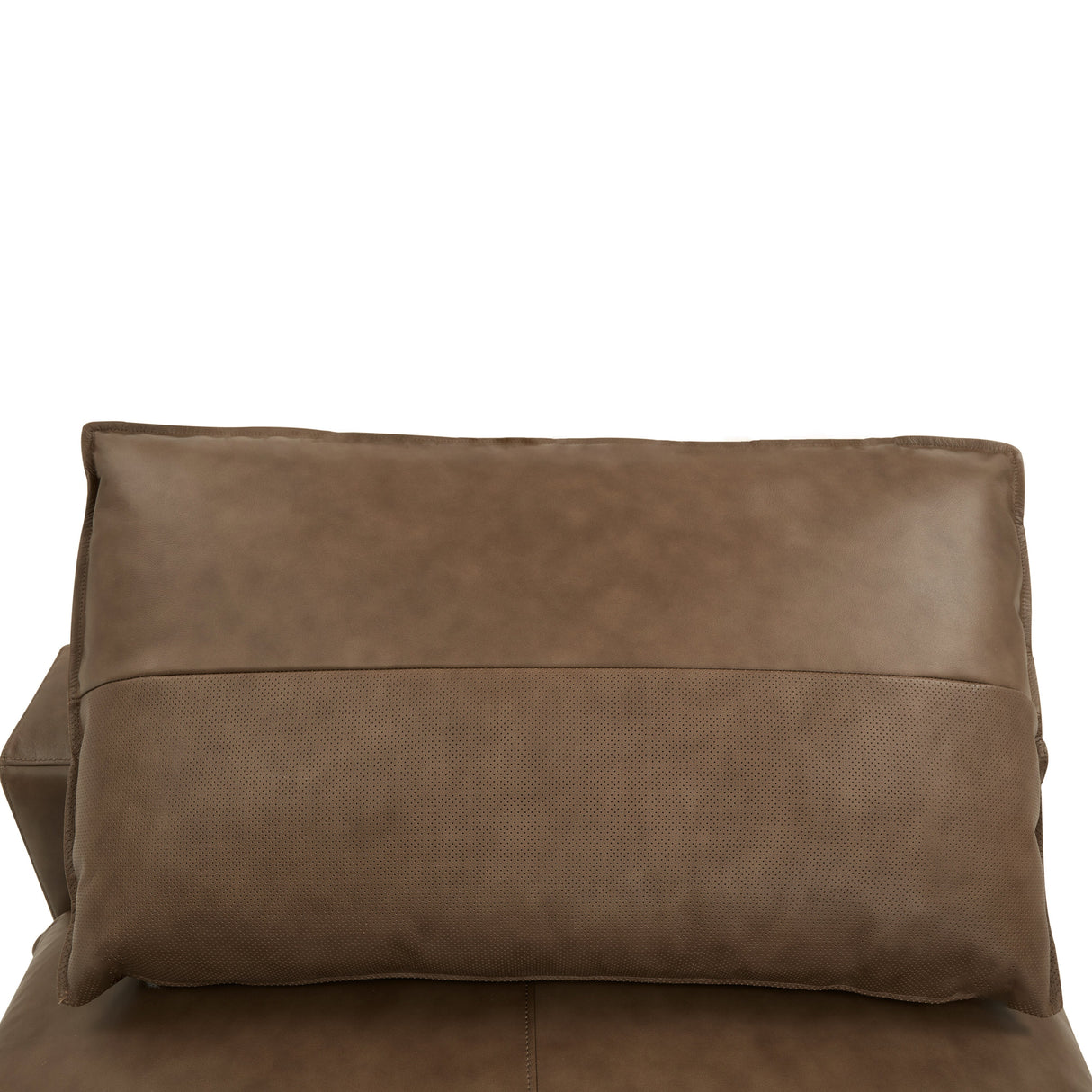Cali Brown Leather Modular Armless Chair by TOV Furniture at Eve Furniture