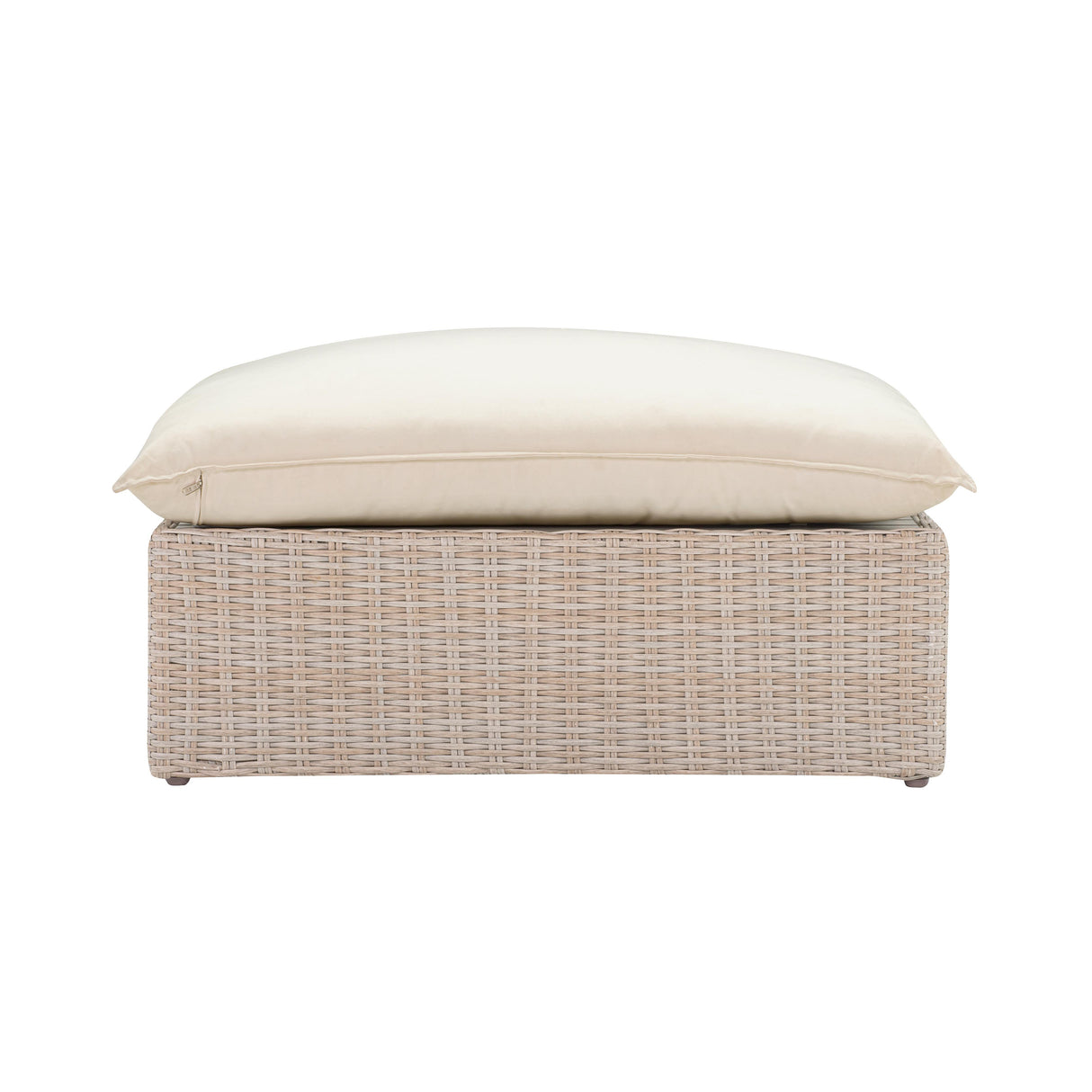 Cali Natural Wicker Outdoor Ottoman / Coffee Table by TOV Furniture at Eve Furniture