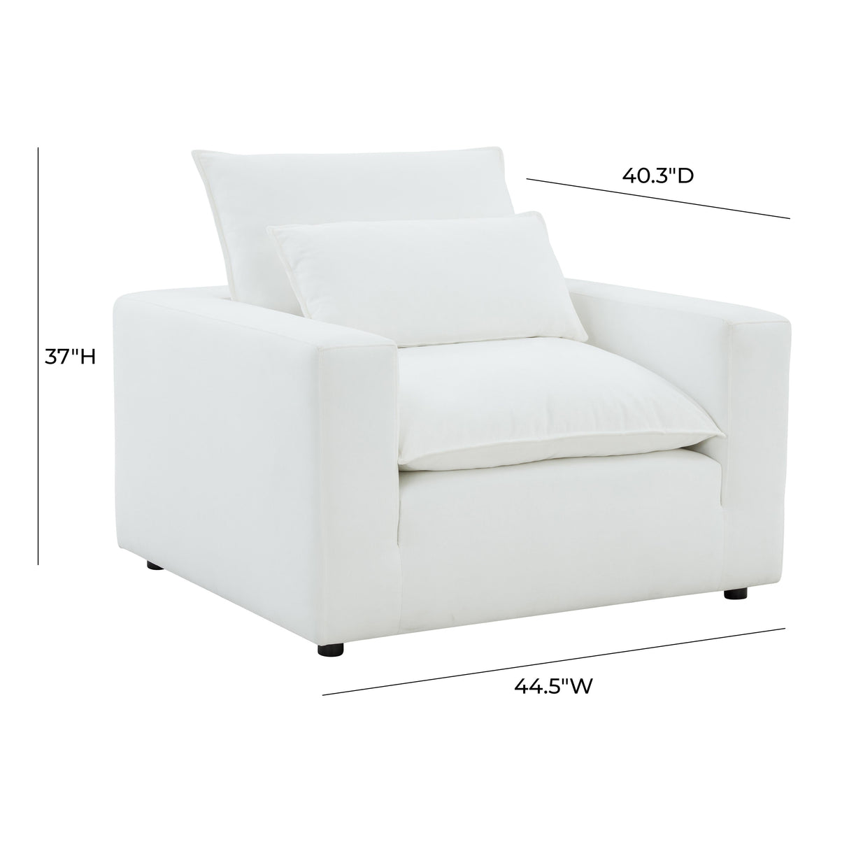 Cali Performance Fabric Armchair by TOV Furniture at Eve Furniture