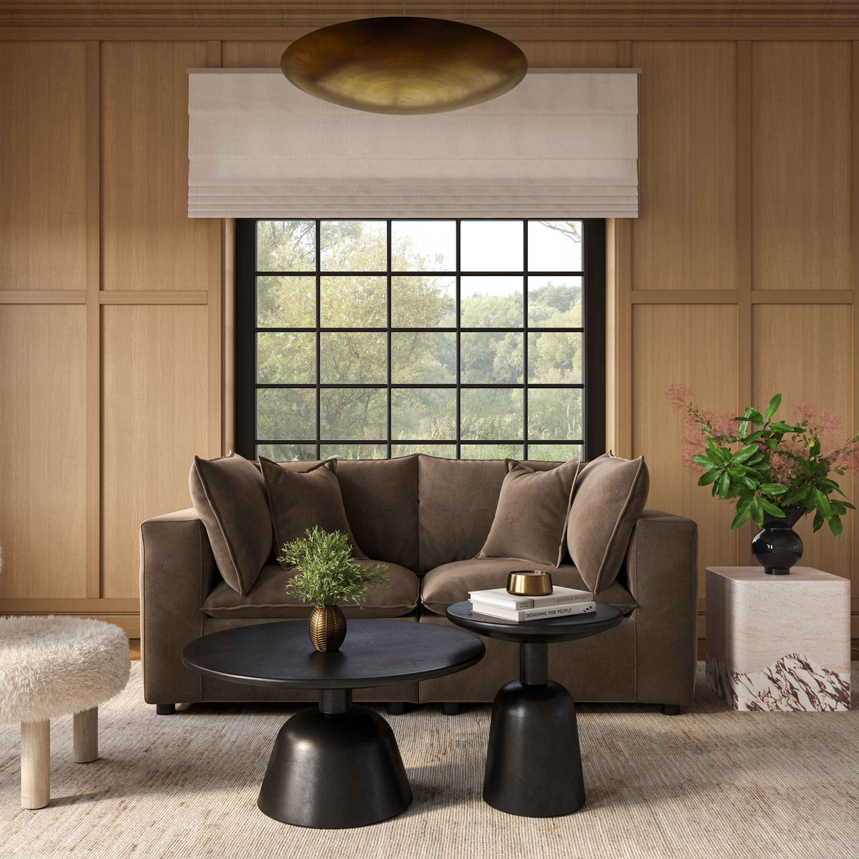 Cali Performance Fabric Modular Loveseat by TOV Furniture at Eve Furniture