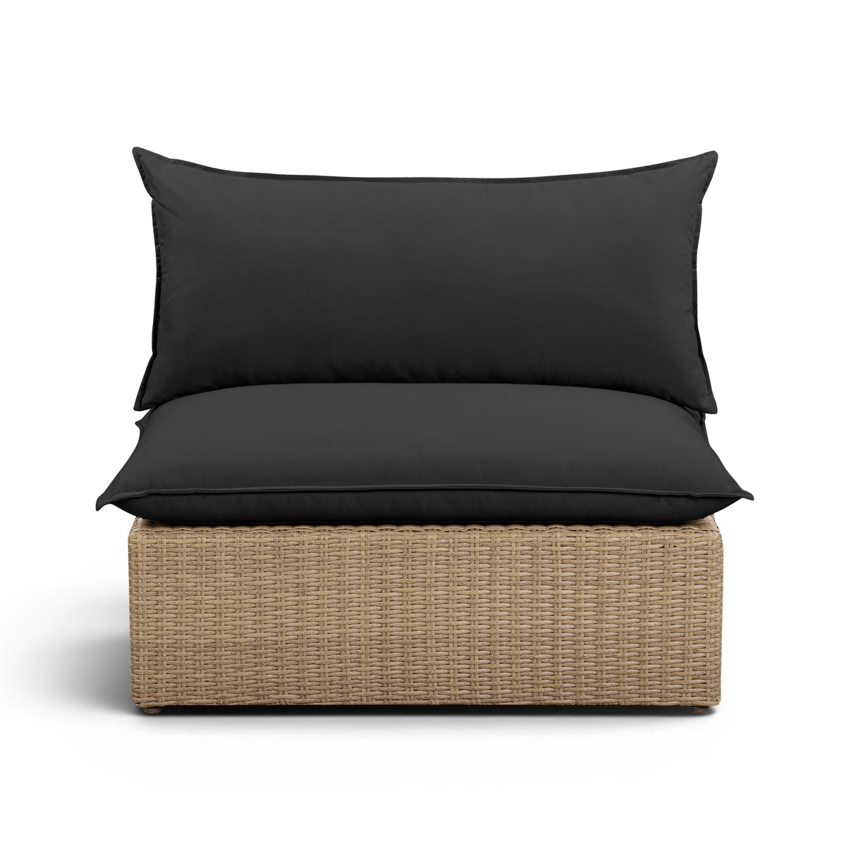 Cali Performance Fabric & Wicker Outdoor Armless Chair by TOV Furniture at Eve Furniture