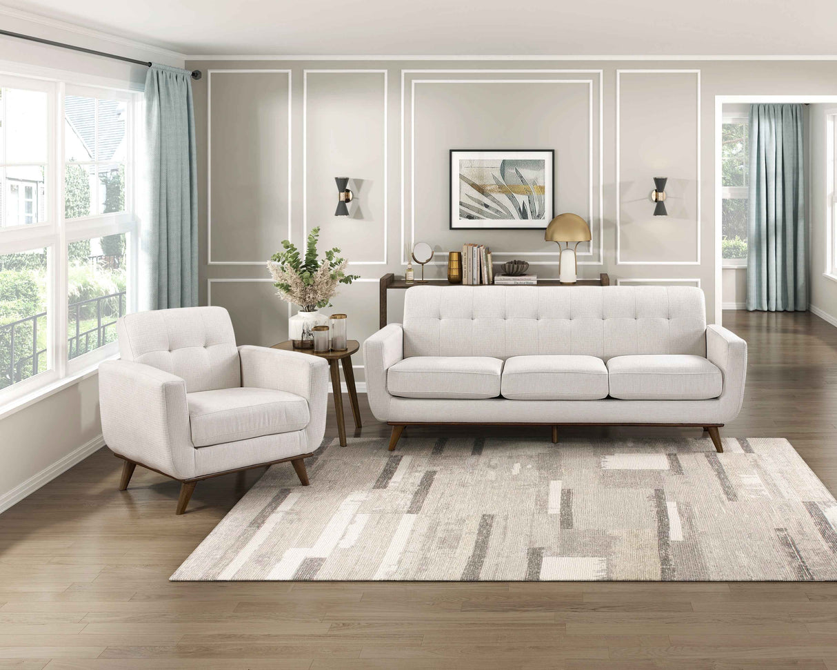 Caliber Beige Double Reclining Sofa by Homelegance at Eve Furniture