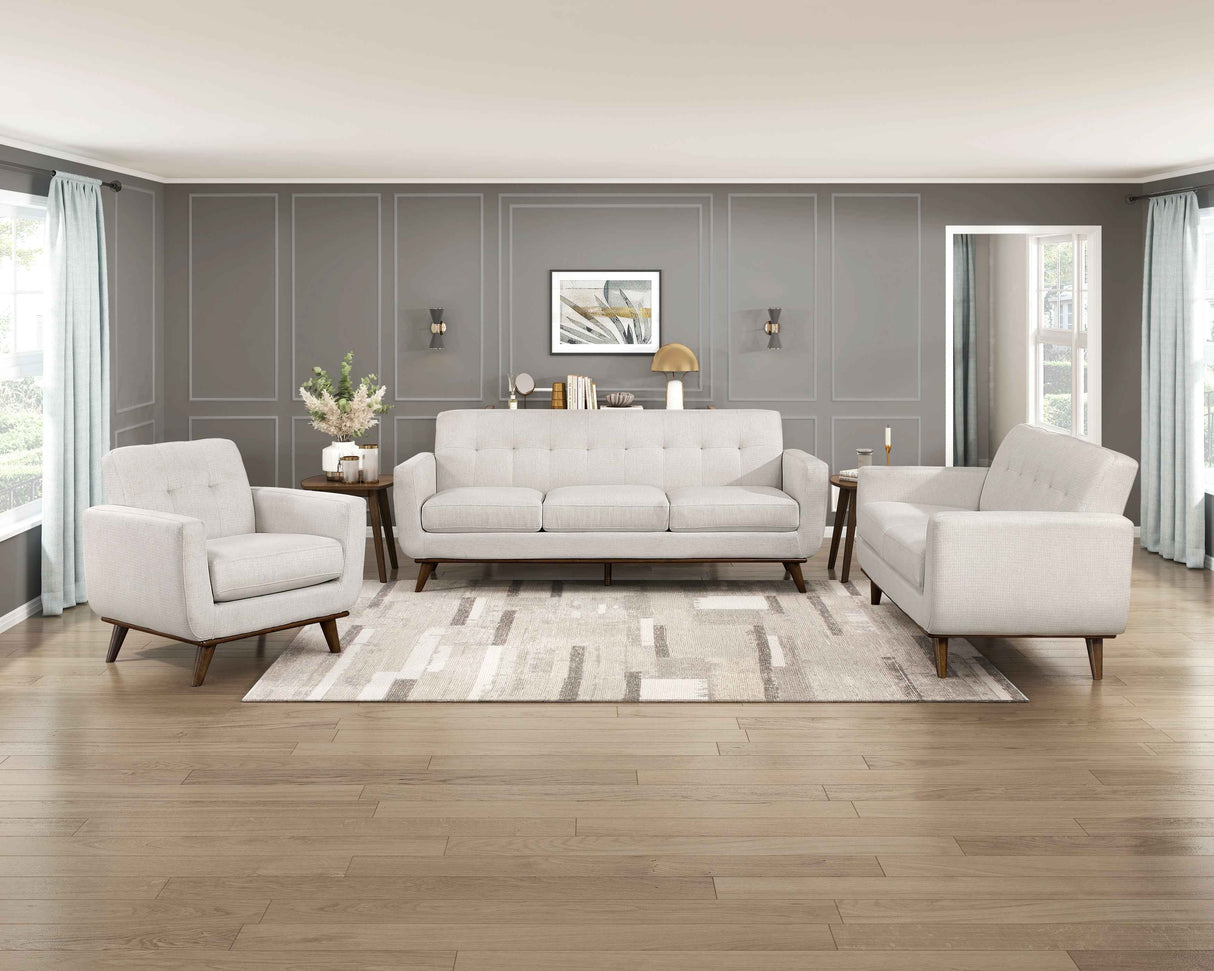 Caliber Beige Double Reclining Sofa by Homelegance at Eve Furniture
