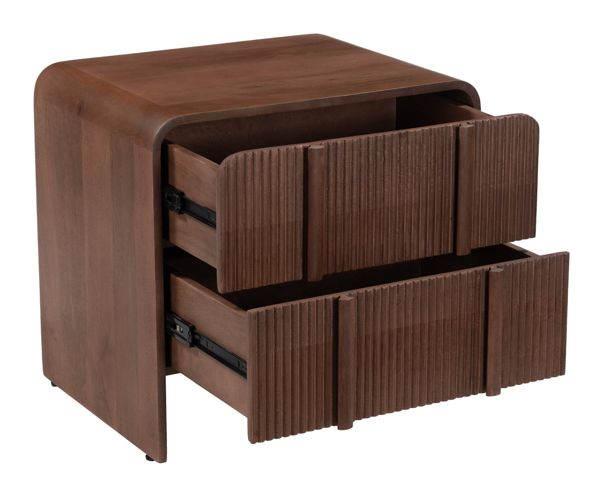 Calipso Walnut Nightstand by Zuomod at Eve Furniture