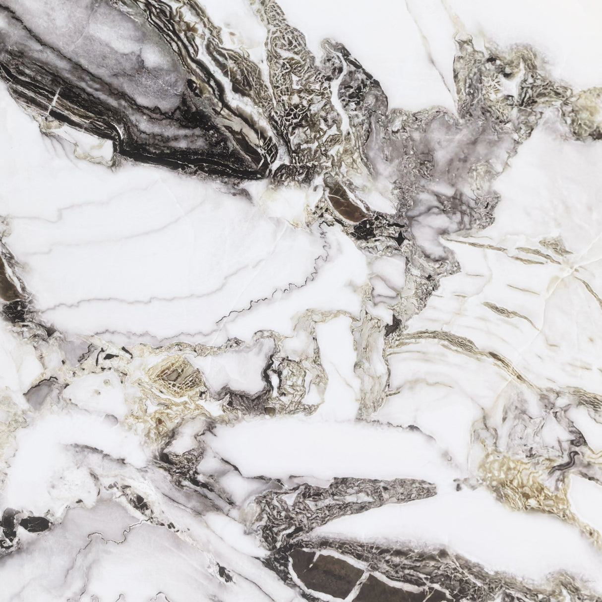 Caliza Dining Table White & Gold by Zuomod at Eve Furniture